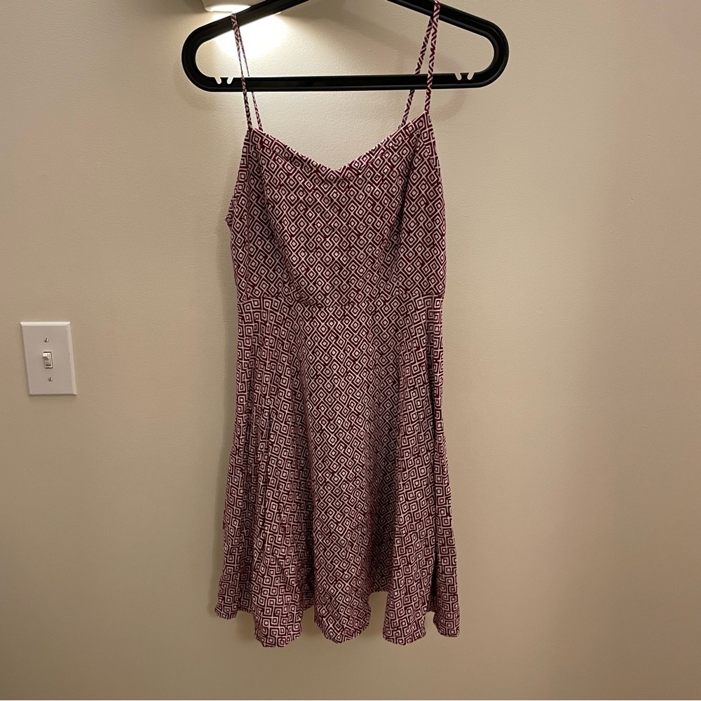 Old Navy Pink Geometric Mini Dress